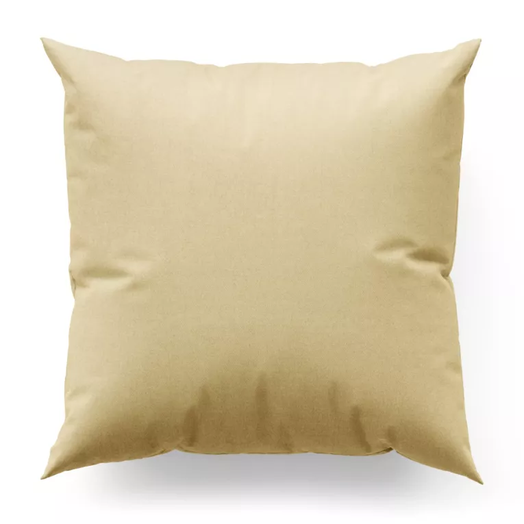 Poszewka szyta kremowa z miękkiej tkaniny o welurowej strukturze