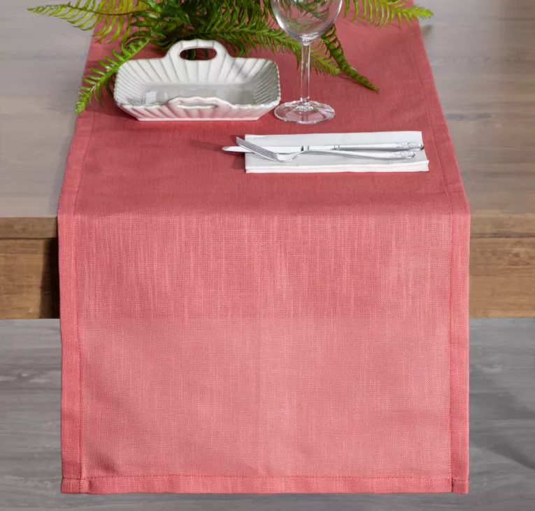 Bieżnik na stół ceglasty 40x140 cm SUMMER 12 z gładkiej i miękkiej tkaniny