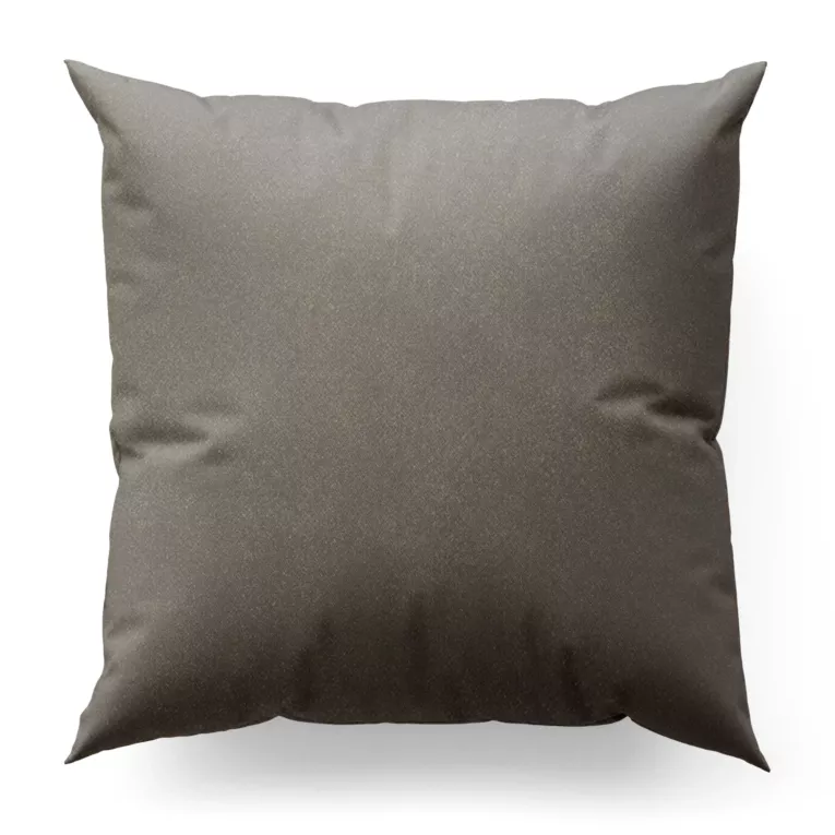 Poszewka szyta stalowo szampańska z tkaniny welwetowej z błyszczącym nadrukiem