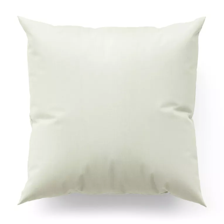 Poszewka szyta INAYA kremowa z miękkiej tkaniny o naturalnym splocie w stylu ekologicznym