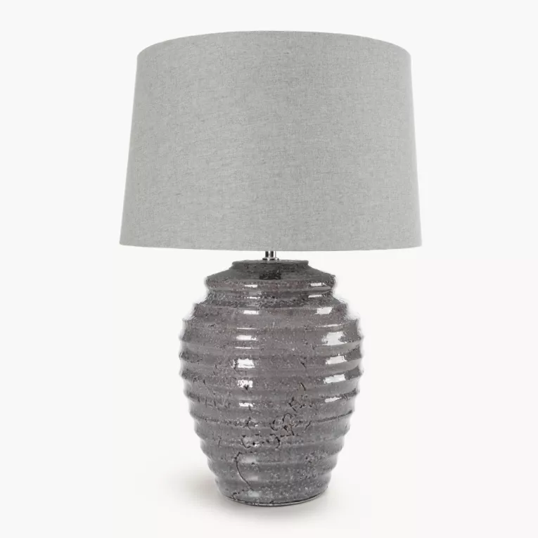 Lampka ceramiczna LENA z wytłaczaną podstawą