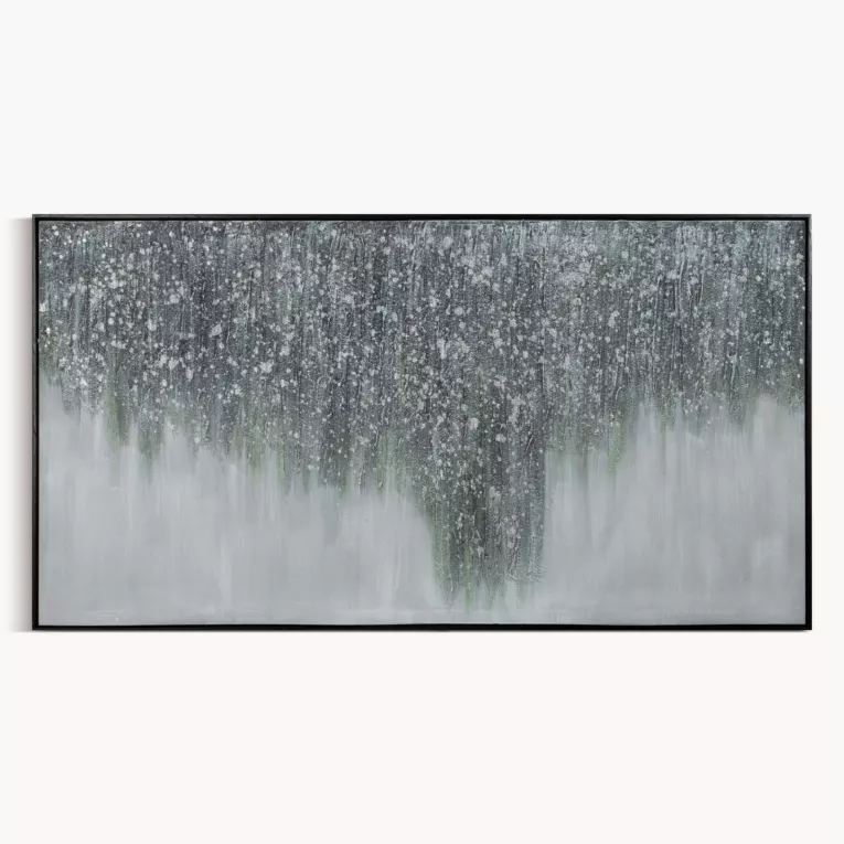 Obraz MIRAGE 2 abstrakcyjny ręcznie malowany na płótnie oprawiony w ramę