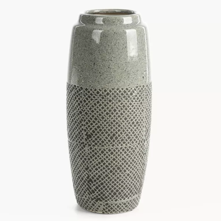 Wazon dekoracyjny stalowy w nowoczesnej stylistyce 16x36 cm NORI