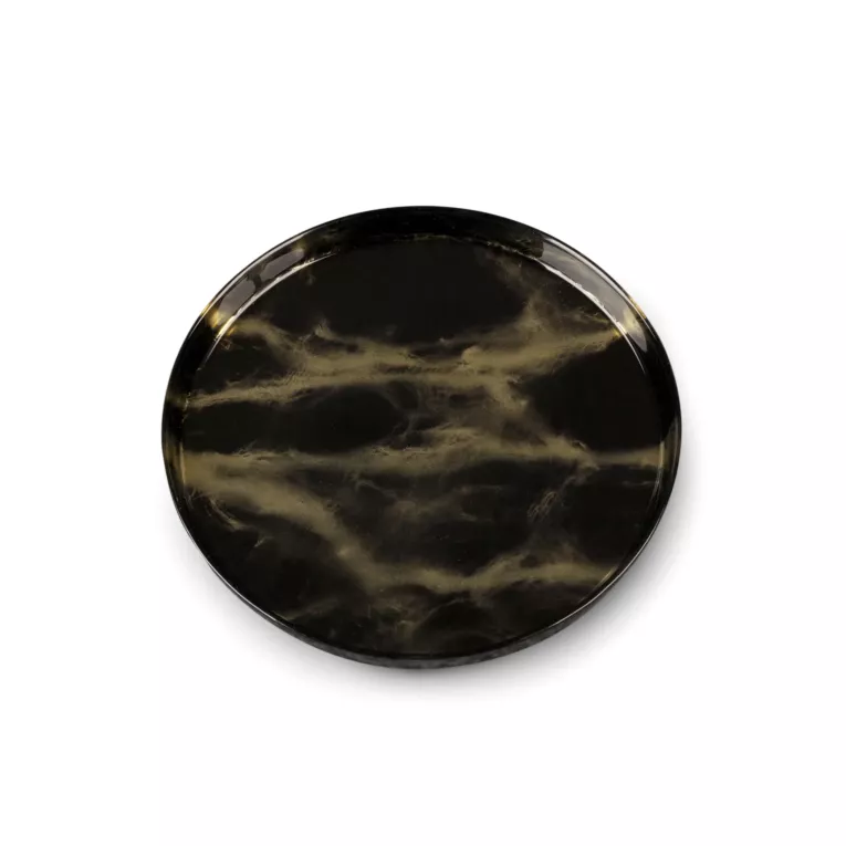 Patera ADA ze szkła artystycznego ze złotym marmurowym wzorem