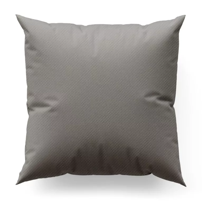 Poszewka szyta popielata z gładkiej tkaniny zaciemniającej typu dimout