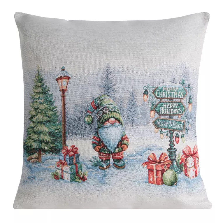 Świąteczna poszewka gobelinowa z mieszanki włókien