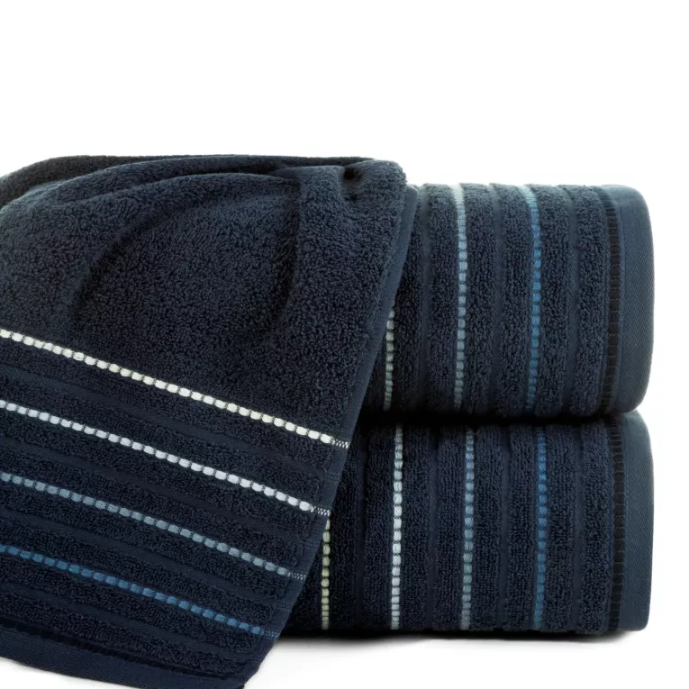 DESIGN 91 Ręcznik IZA klasyczny jednokolorowy z bordiurą w pasy