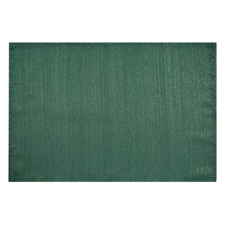 Komplet 4 szt. serwetek zielonych 30x40 cm przetykane błyszczącą nicią - GLAMO