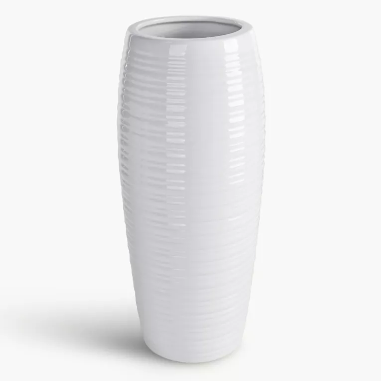 Wazon dekoracyjny ARIA  w subtelne wytłaczane prążki