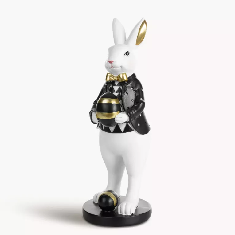 Wielkanocna figurka zajączka w smokingu