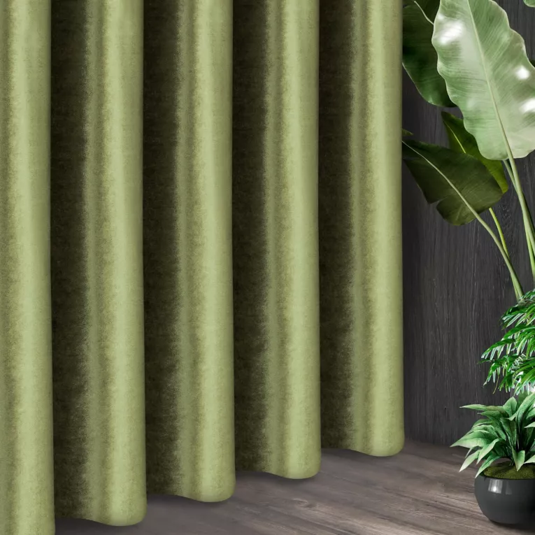 Tkanina zasłonowa, miękka welwetowa z połyskiem z kolekcji Eva Minge