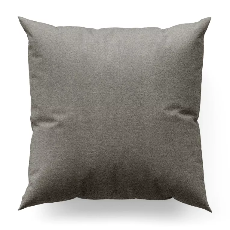 Poszewka szyta szara ze strukturalnej tkaniny typu blackout, zaciemniająca w 100%