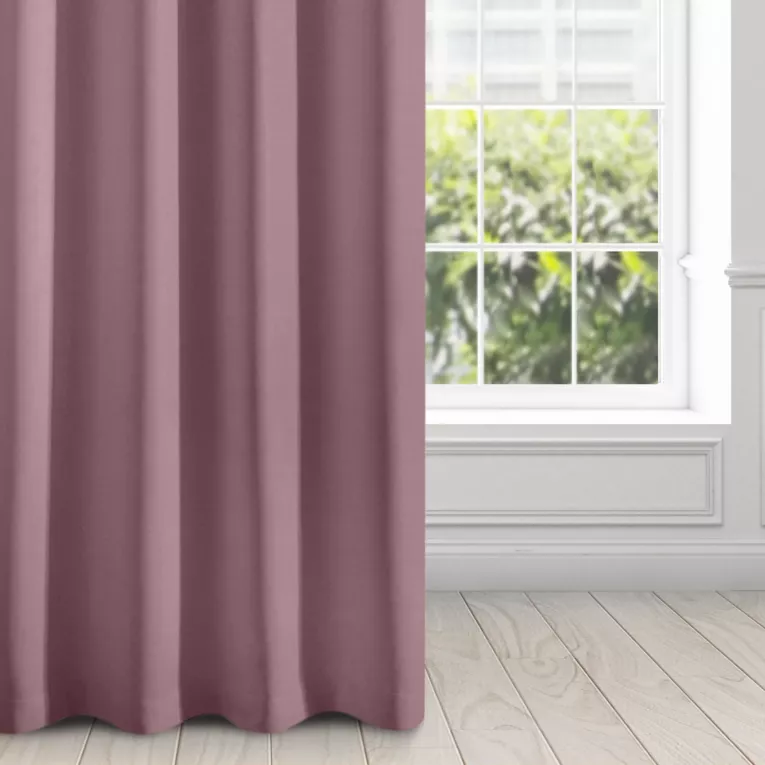 Zasłona ciemnoróżowa, matowa 140x250 cm przelotka - TRIS