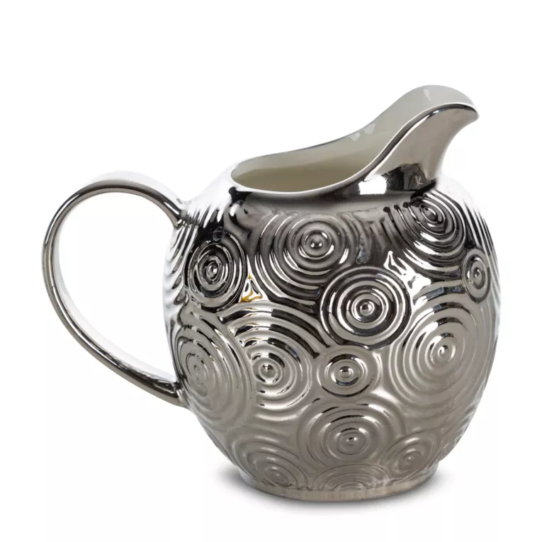 Pojemnik dzbanuszek z ceramiki dekoracyjnej ALTEA z wytłoczeniami