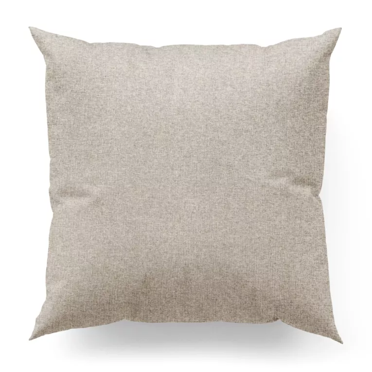 Poszewka szyta kremowa z tkaniny trudnopalnej, zaciemniającej, typu blackout z efektem melanżu