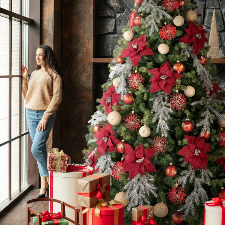 Zestaw ozdób choinkowych 148 szt. CIEPŁY AKCENT ŚWIĄT