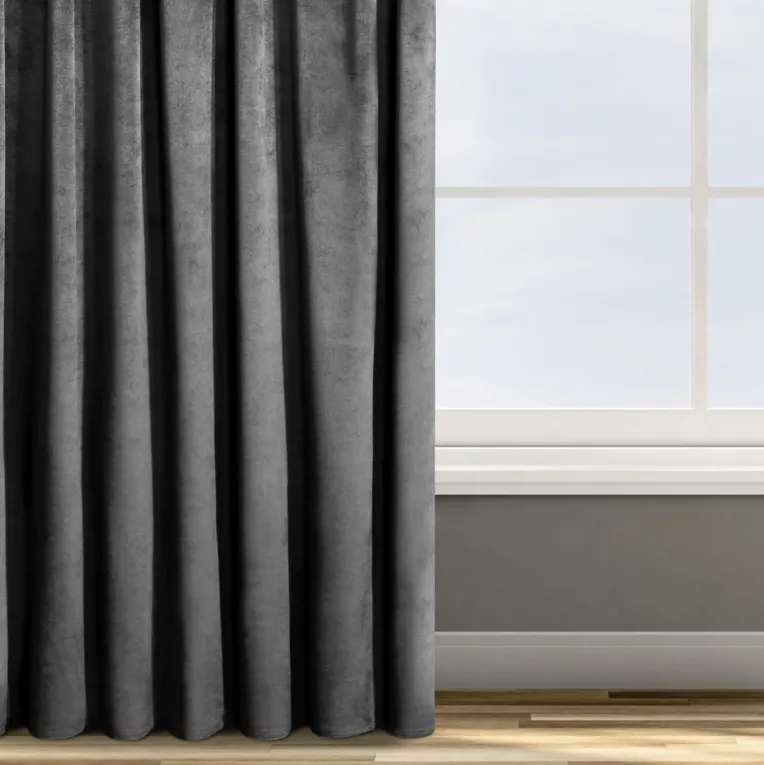 DESIGN 91 Zasłona ROSA z jednokolorowego miękkiego welwetu