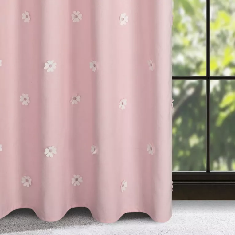 Zasłona dziecięca ELSA  z kwiatuszkami z efektem 3D