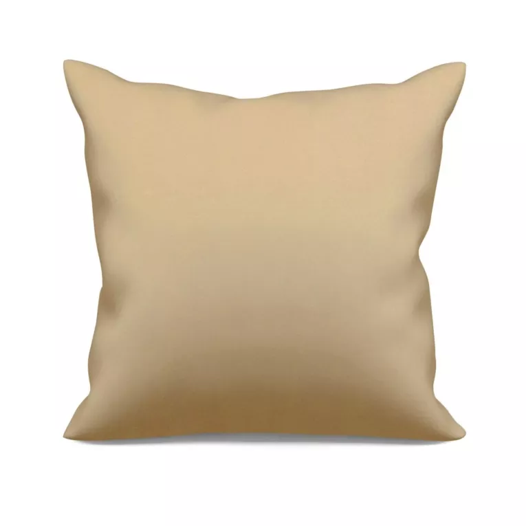 Poszewka szyta pomarańczowa z matowej gładkiej tkaniny