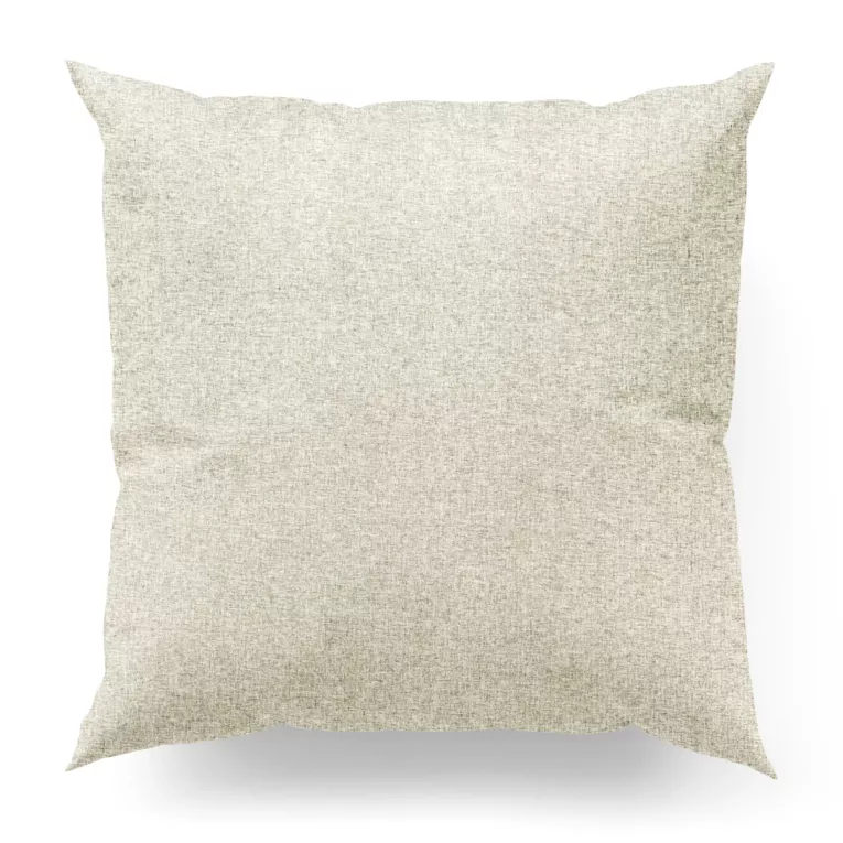 Poszewka szyta kremowa z tkaniny trudnopalnej, zaciemniającej, typu blackout z efektem melanżu