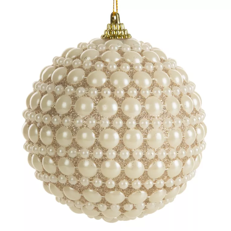 Bombka choinkowa zdobiona perełkami