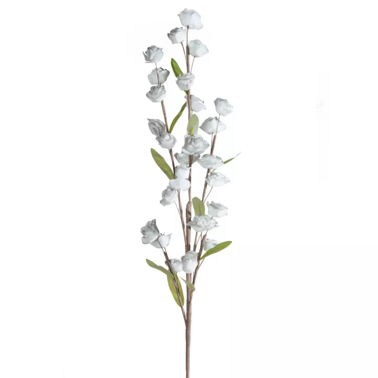 Kwiat sztuczny popielaty z plastycznej pianki foamiran 90 cm