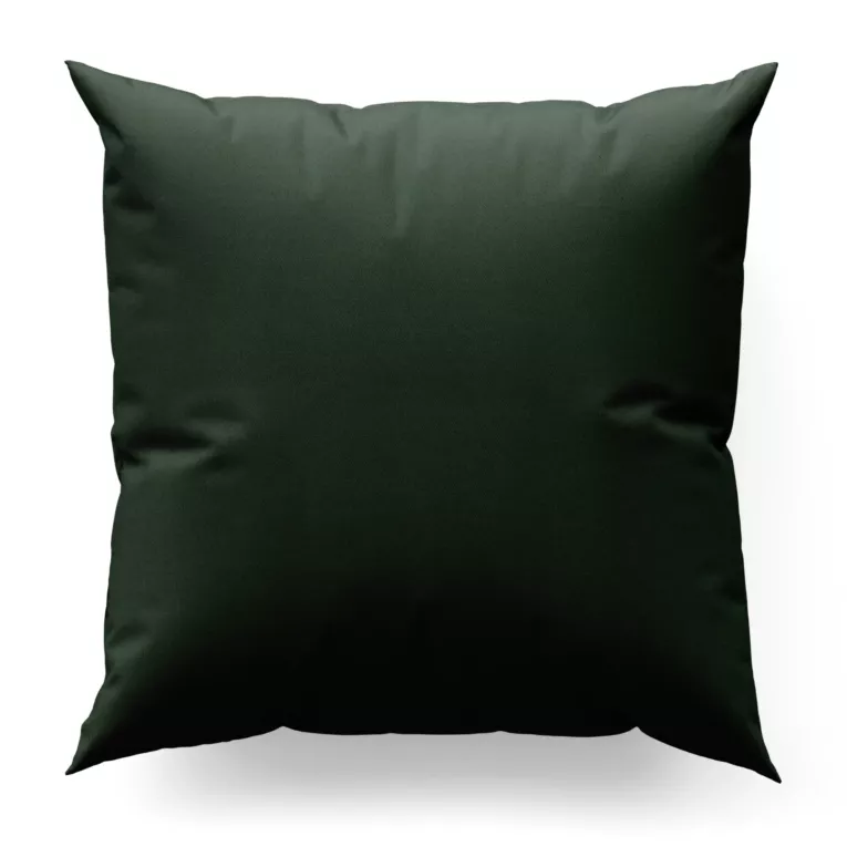 Poszewka szyta DORA - HIT ciemnozielona z miękkiej tkaniny o welurowej strukturze