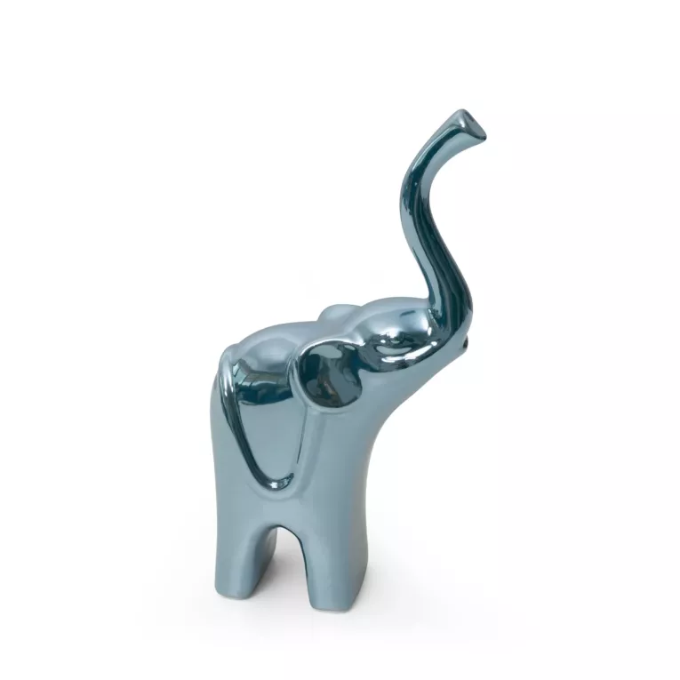 Słoń - figurka ceramiczna SIMONA z perłowym połyskiem