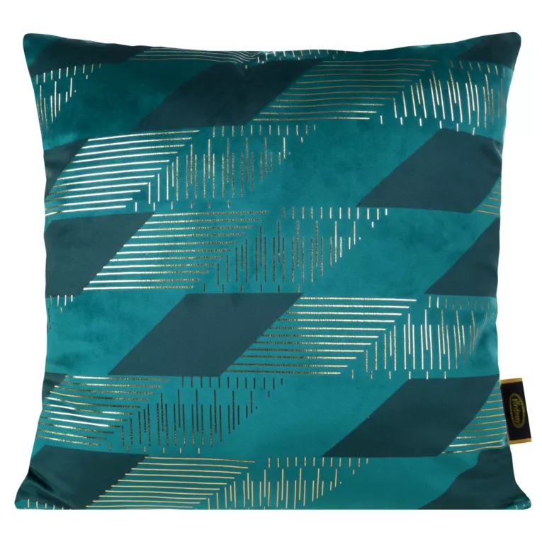 Welwetowa poszewka ze złotym nadrukiem