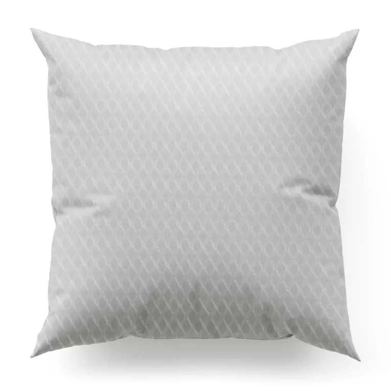 Poszewka na wymiar TRINITY biała w lekko połyskującą drobną kratkę