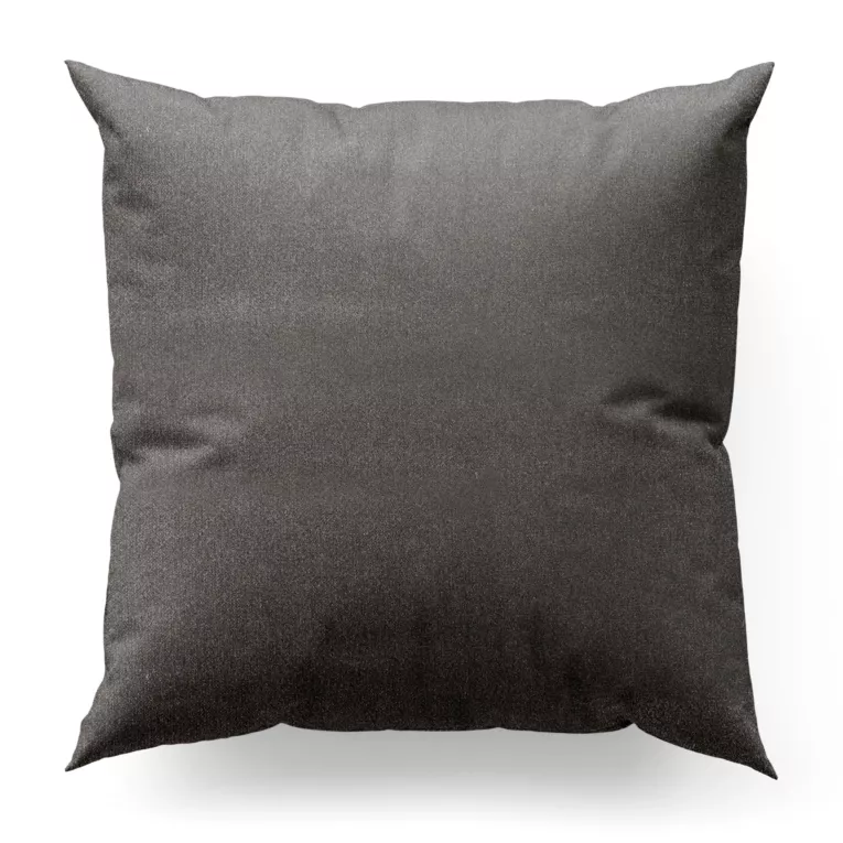 Poszewka szyta grafitowa z gładkiej, zaciemniającej tkaniny z wyraźnym splotem
