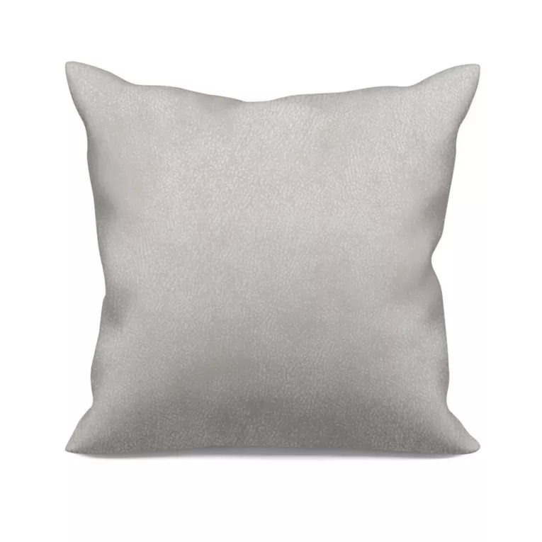 Poszewka szyta LIBERTY srebrna z miękkiej, welwetowej tkaniny z nakrapianym połyskującym nadrukiem