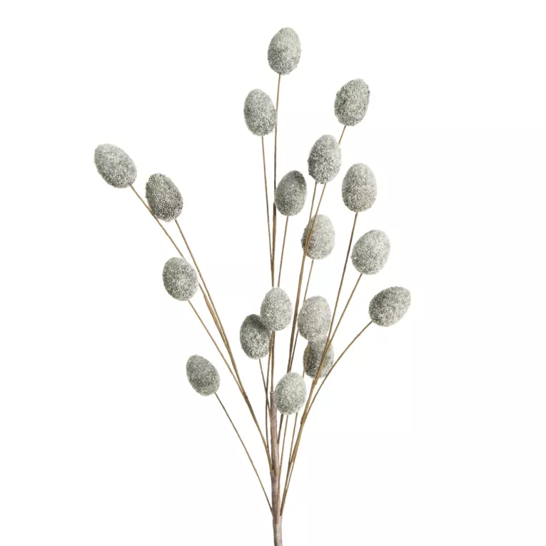 Gałązka dekoracyjna oprószona brokatem