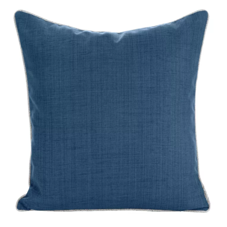 Poszewka na poduszkę 45x45 cm z gładkiej tkaniny wodoodpornej granatowa idealna do ogrodu i na taras GARDEN 3