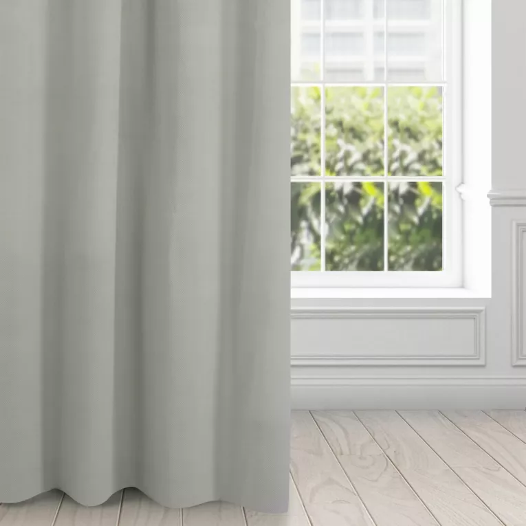 Zasłona szara z matowego welwetu 140x250 cm przelotka - MILO