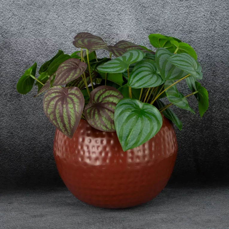 Metalowa osłonka na donicę