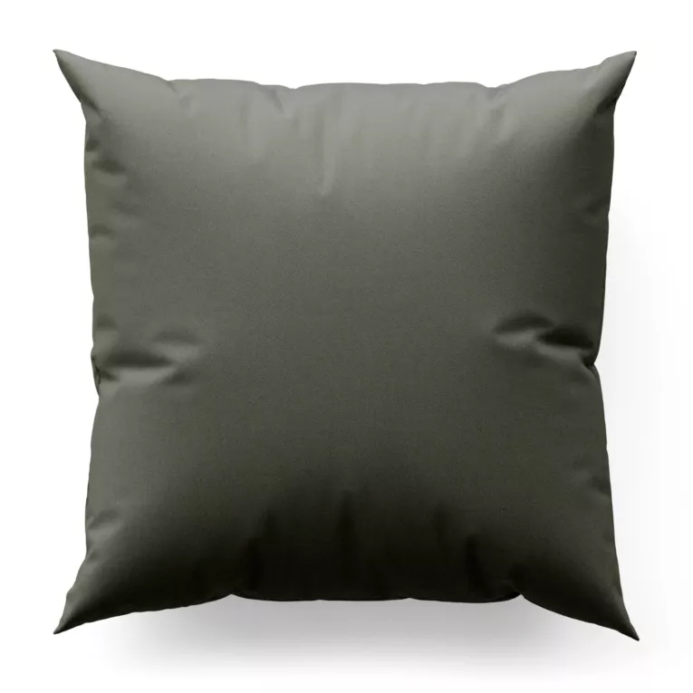 Poszewka szyta stalowa z gładkiej zaciemniającej tkaniny typu dimout