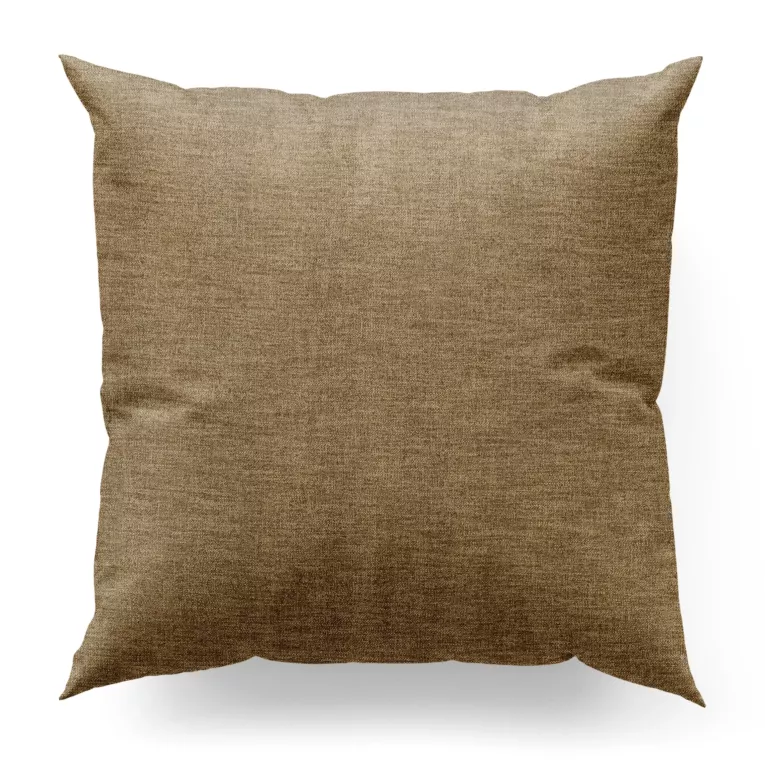 Poszewka szyta miodowa tkanina o naturalnym charakterze z efektem melanżu