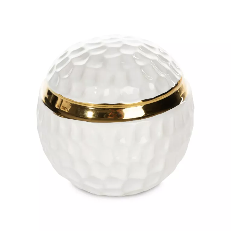 Kula dekoracyjny ETNA z wytłaczanym worem i złotymi akcentami