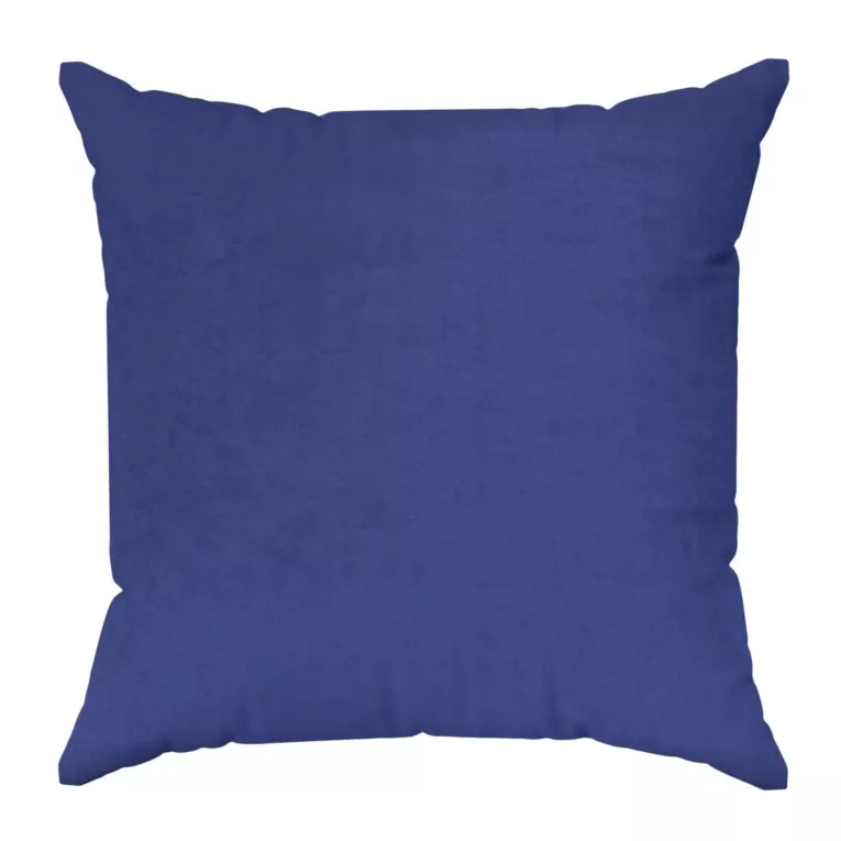 Poszewka szyta ENYA niebieska z miękkiej półmatowej tkaniny welwetowej