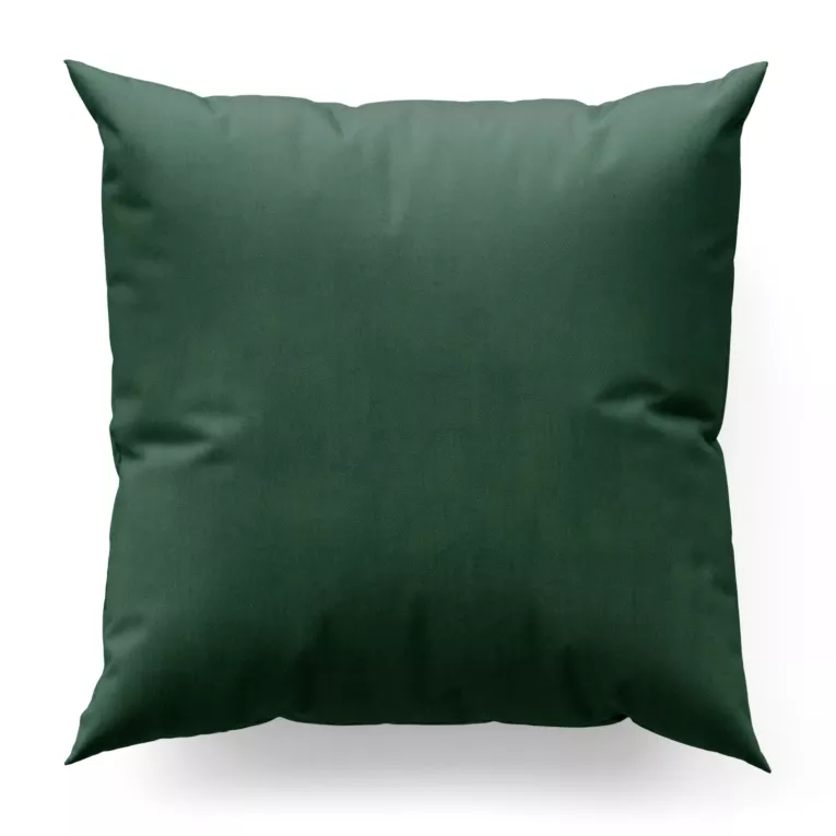 Poszewka szyta ciemnomiętowa z miękkiej tkaniny welwetowej