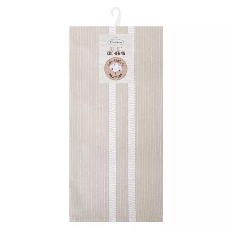 Ściereczka kuchenna 50x70 cm bawełniana kolor beżowy 200 g/m2 OLIVIA