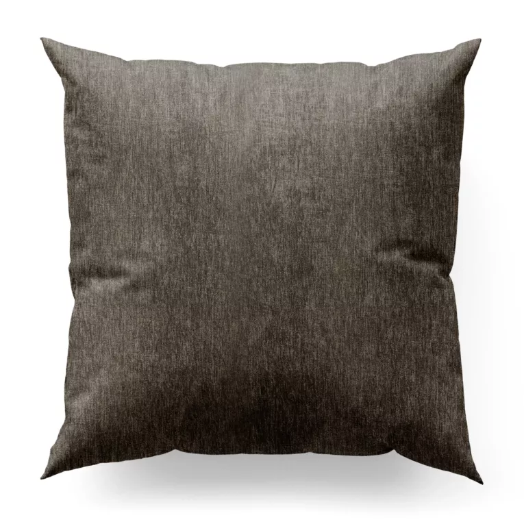 Poszewka szyta beżowa z tkaniny o szenilowej strukturze