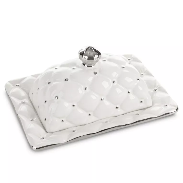 Pojemnik ceramiczny ADORE zdobiony pikowaniem