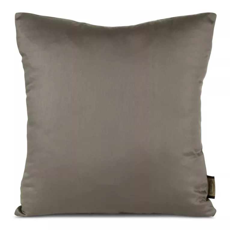 Poszewka na poduszkę 40x40 cm z satyny bawełnianej, gładka jasnobrązowa DINA Diva Line