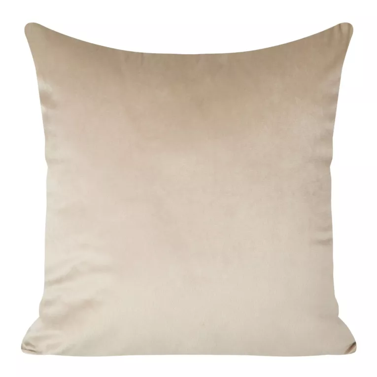 Poszewka na poduszkę 40x40 cm welwetowa kremowa PIERRE