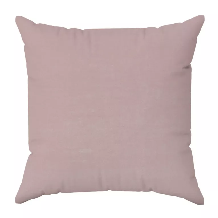 Poszewka szyta ENYA pudrowo różowa z miękkiej półmatowej tkaniny welwetowej