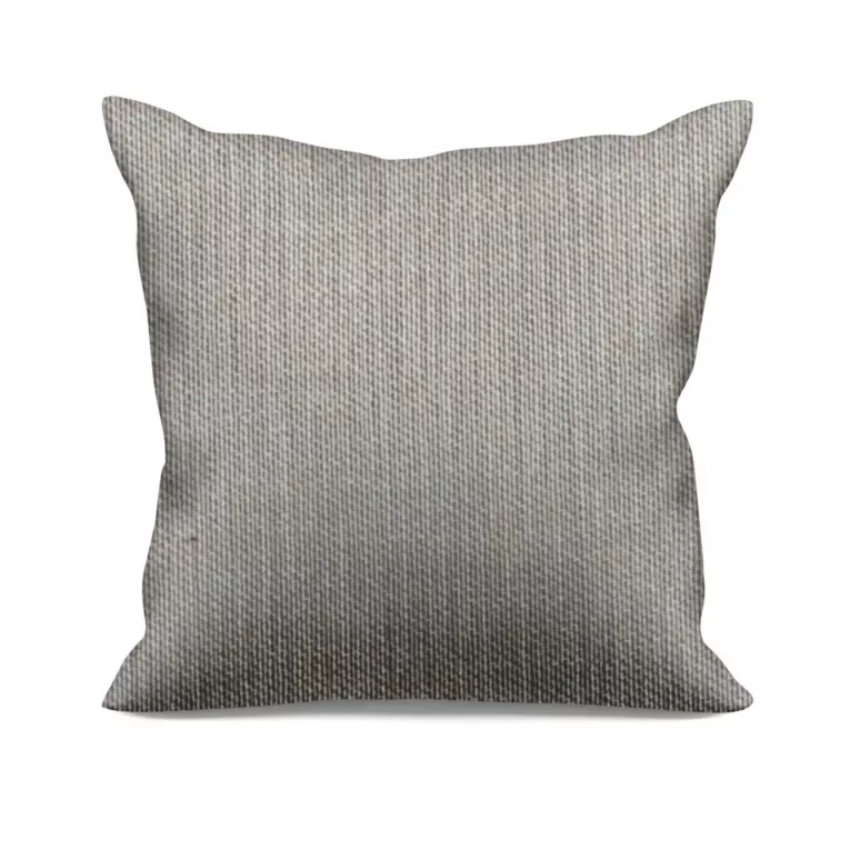 Poszewka szyta stalowa o naturalnym splocie w melanżowych odcieniach