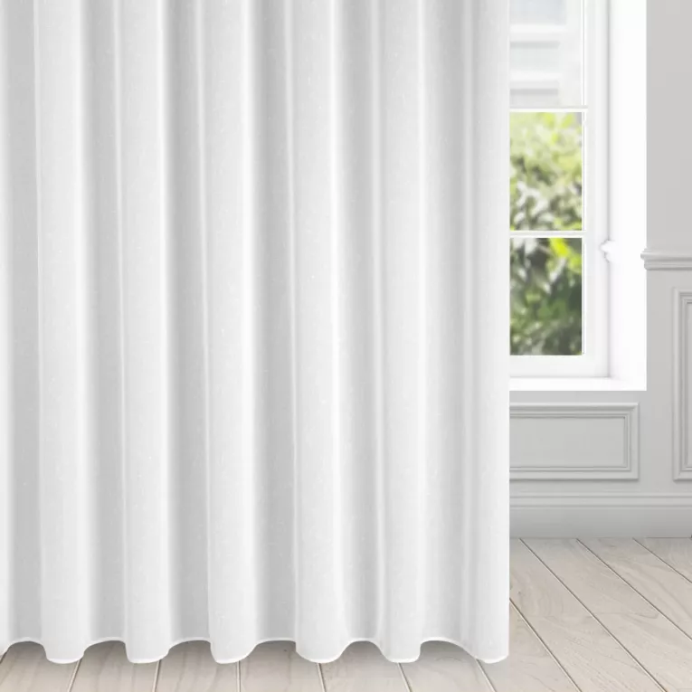 Firana ANGELA z efektem deszczyku półprzezroczysta, matowa