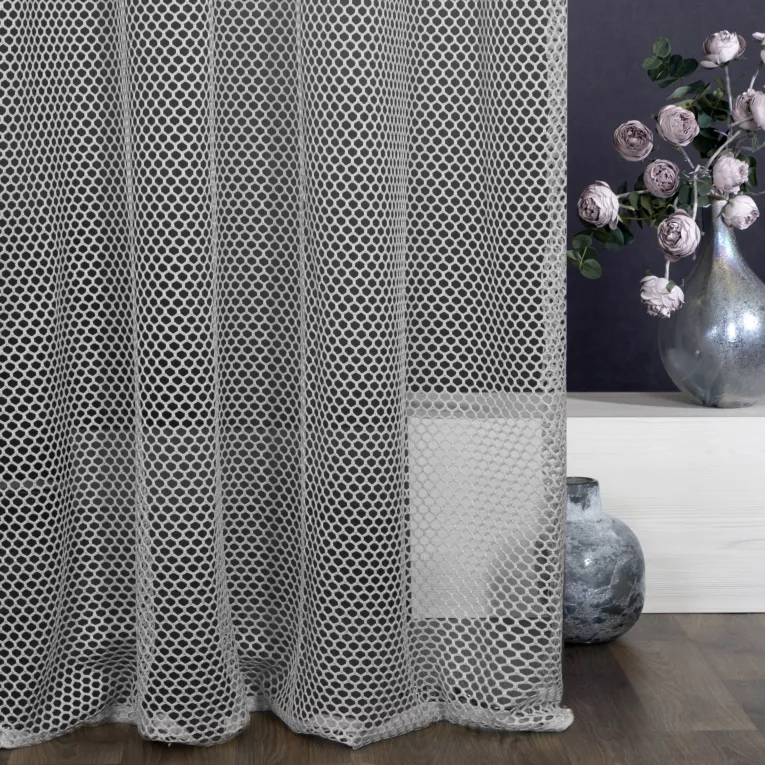 Firana gotowa HONEY z tkaniny o strukturze siatki